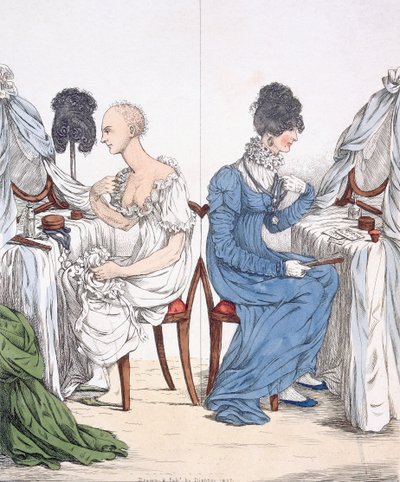 Una dama de moda, pub. 1807 de Richard Dighton